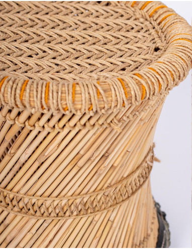asiento-bambu-tejido-artesania-india-natural