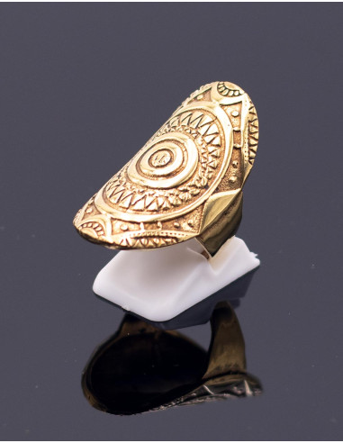 anillo-dorado-grande-tallado-artesanal-india
