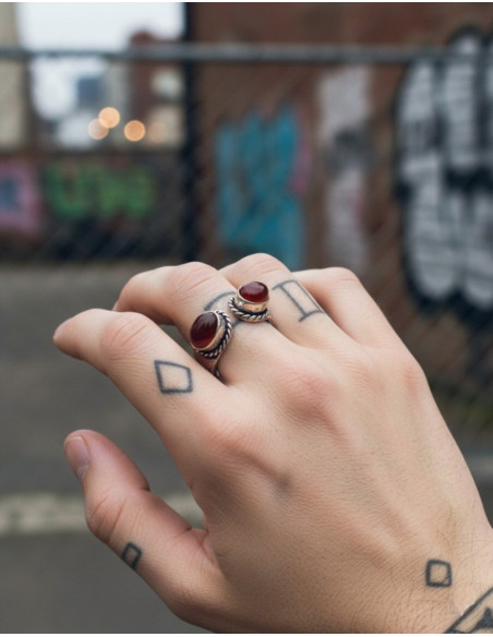 anillo-plateado-abierto-piedras-naturales-india