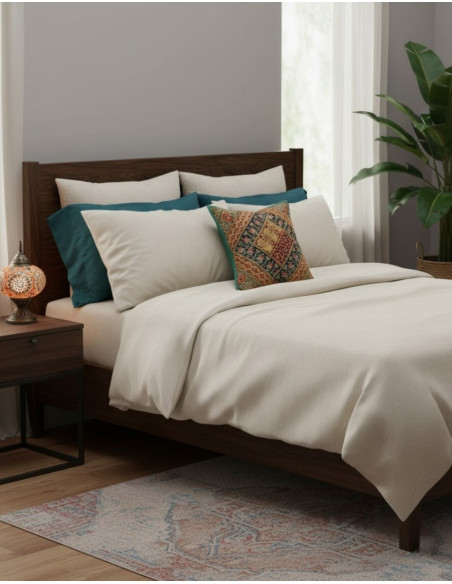 Embroidered Ethnic Green Cushion Cover