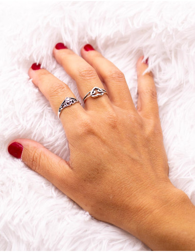 Handmade heart ring