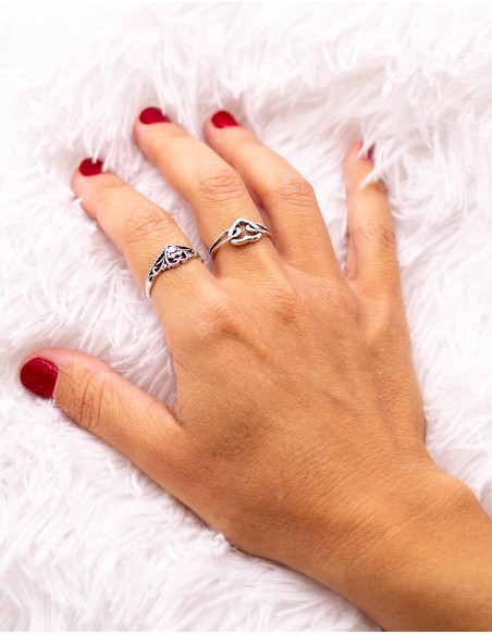 Handmade heart ring