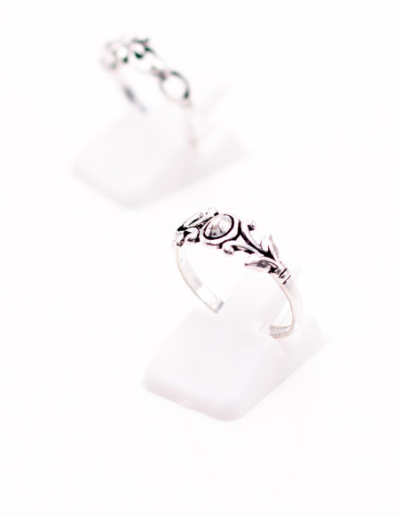 Ethnic silver ring