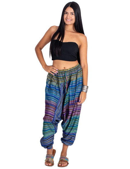 Multicolored Afghan pants