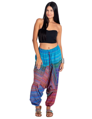 Multicolored Afghan pants