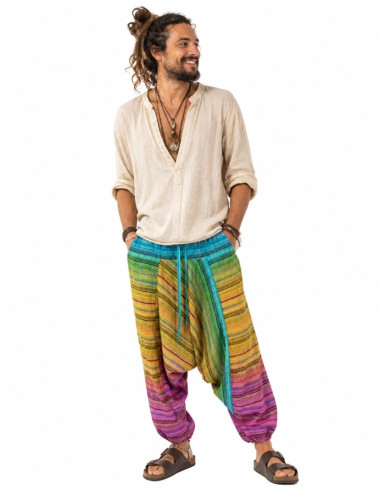 Multicolored Afghan pants