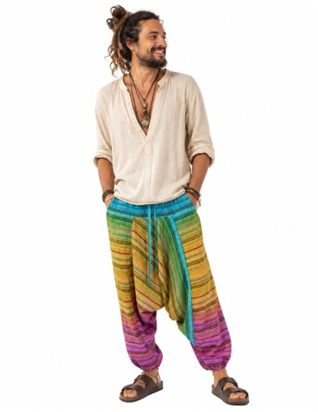 Multicolored Afghan pants