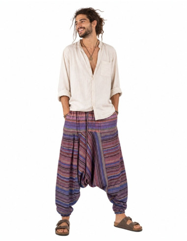 pantalon-etnico-rayas-multicolor-algodon-india