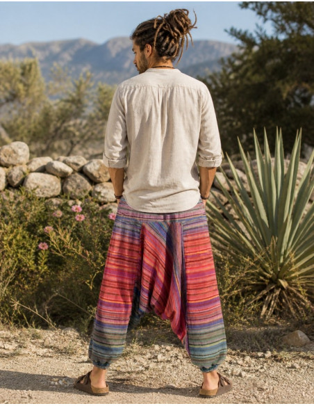 Pantalón afgano multicolor