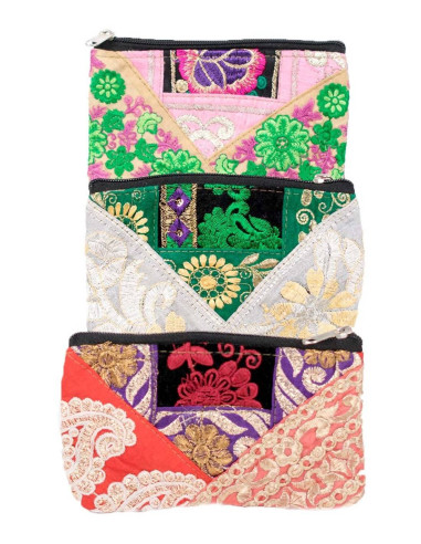 Large patchwork toiletry bag
