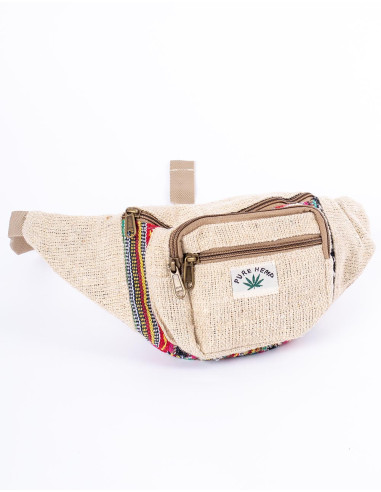 Ethnic hemp fanny pack