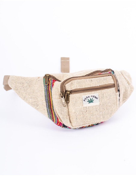Ethnic hemp fanny pack