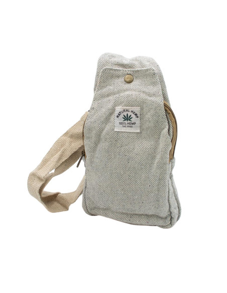 Natural hemp backpack