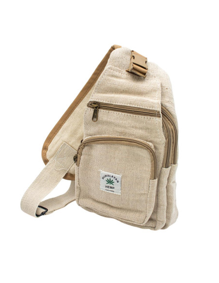 Hemp backpack with multiple pockets