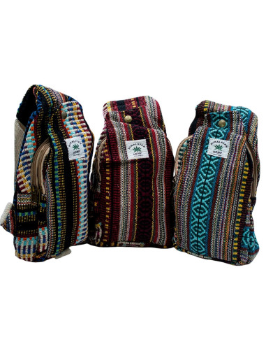 Colorful hemp backpack