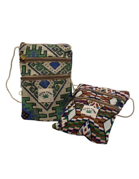 Handmade Hemp Ethnic Crossbody Bag – Wholesale Boho Accessory | Kimago