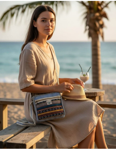 Unisex Handmade Hemp Shoulder Bag – Wholesale Boho Bag |...