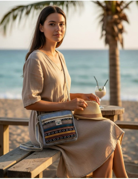 Unisex Handmade Hemp Shoulder Bag – Wholesale Boho Bag | Kimago