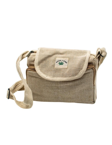 Unisex Hemp Shoulder Bag, Bone Color