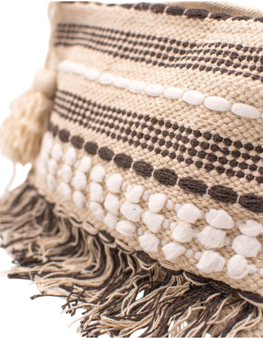 Boho Indian Handcrafted Bag with Fringe and...