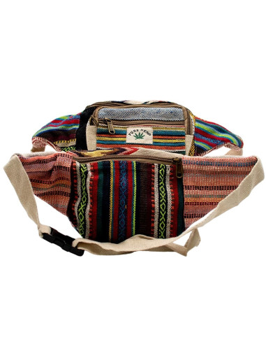BRÑ0012 - Handmade hemp fanny pack with...