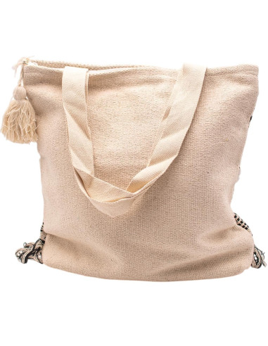 bolso-boho-hueso-negro-pompones-artesanales