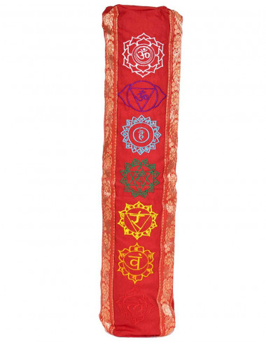 Red Cotton Yoga Mat Bag | Kimago