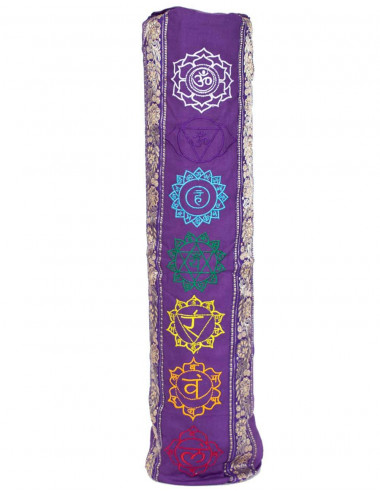 Purple Cotton Yoga Mat Bag | Kimago