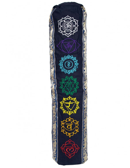 Blue Cotton Yoga Mat Bag | Kimago