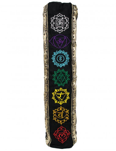 Black Cotton Yoga Mat Bag | Kimago