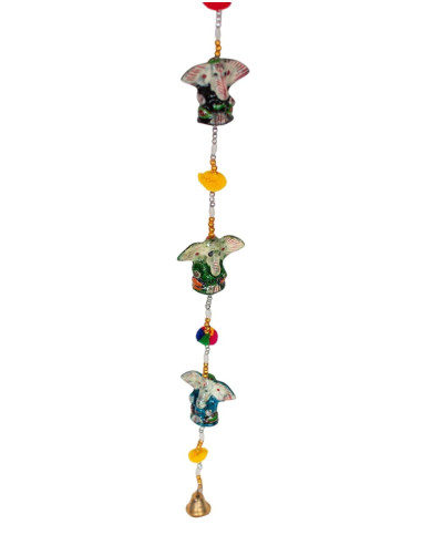 Decorative Pendant of 5 Ganeshas from India |...
