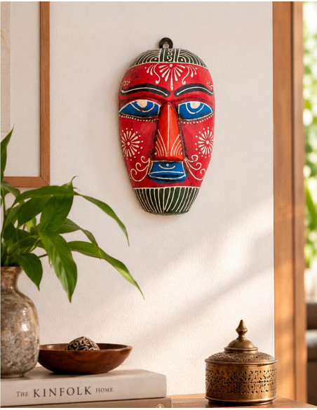 Handmade Decorative Mask with Hand Painted Relief | Kimago