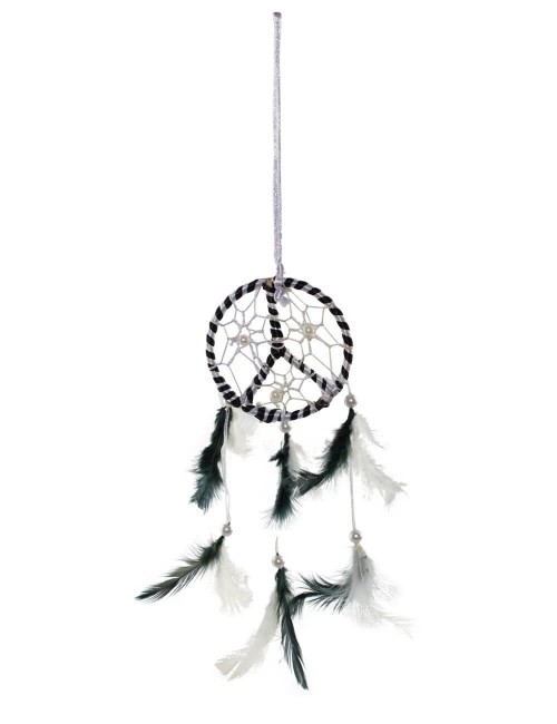 Atrapa-sueños-paz-blanco-negro-plumas