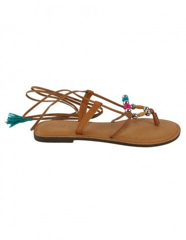 Greek hippie sandal with balls