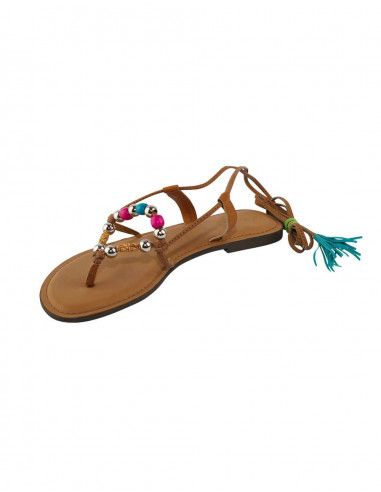 Greek hippie sandal with balls