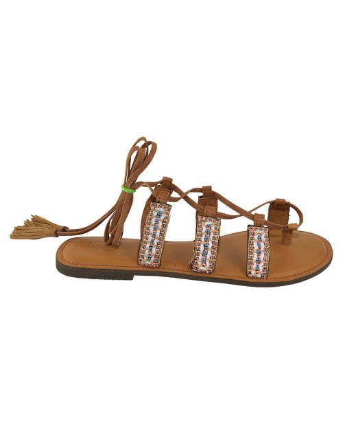 Sandalia hippie estilo griego